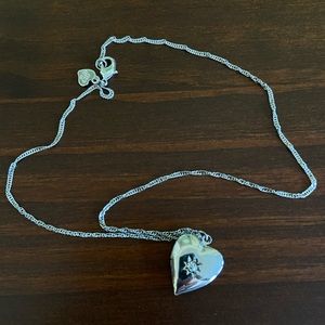 fraiser sterling heart locket necklace